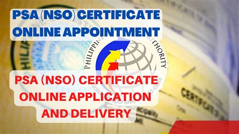 PSA (NSO) Certificates Delivery Anywhere in the Philippines or .